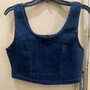 Denim crop top